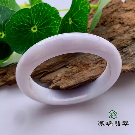 派瑞翡翠 翡翠手镯 糯种 绿色 紫色 商品图0