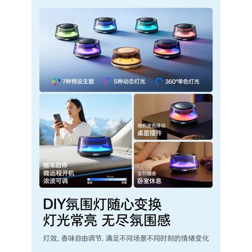 TORRAS/图拉斯 CF20 pro智能景观香薰机 黑色 汽车内香水摆件香氛高级 女友男友礼物 商品图2