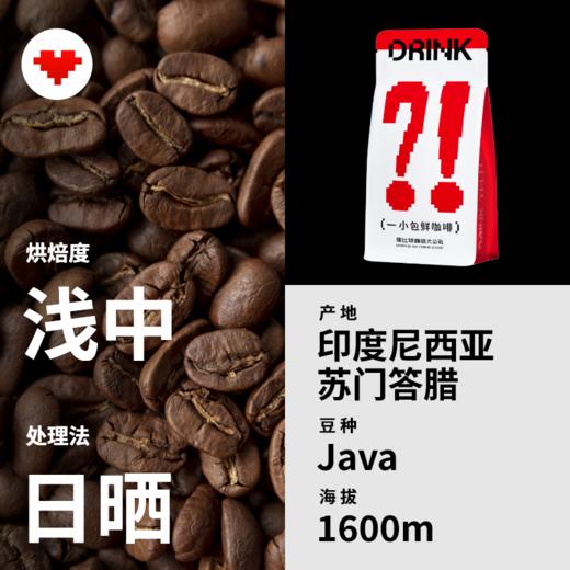 捌比特 印尼苏门答腊爪哇 Java浅中烘焙手冲精品日晒咖啡豆 100g 商品图3