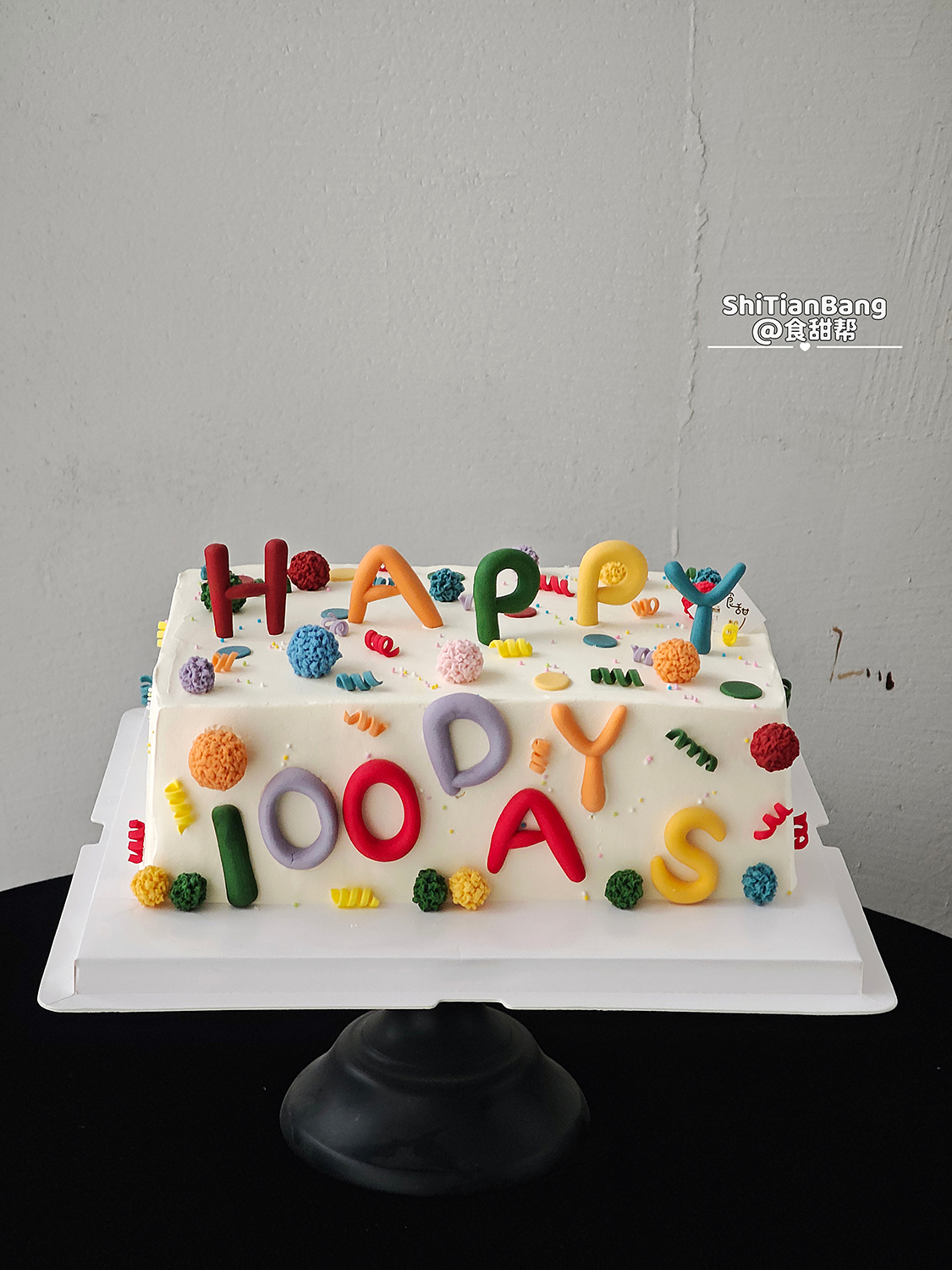 英文字母蛋糕方形（提早48小时预订）