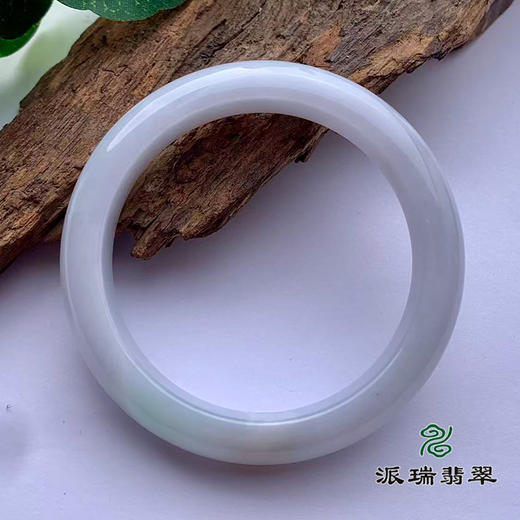 派瑞翡翠 翡翠手镯 糯种 白色 商品图1