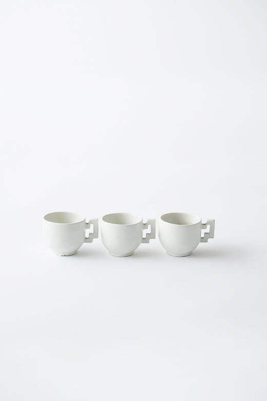 田中茂雄02白瓷鍵手杯 商品图1