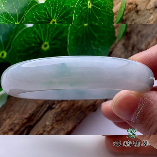 派瑞翡翠 翡翠手镯 糯种 绿色 商品图3