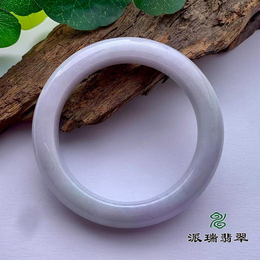 派瑞翡翠 翡翠手镯 糯种 紫色 商品图1