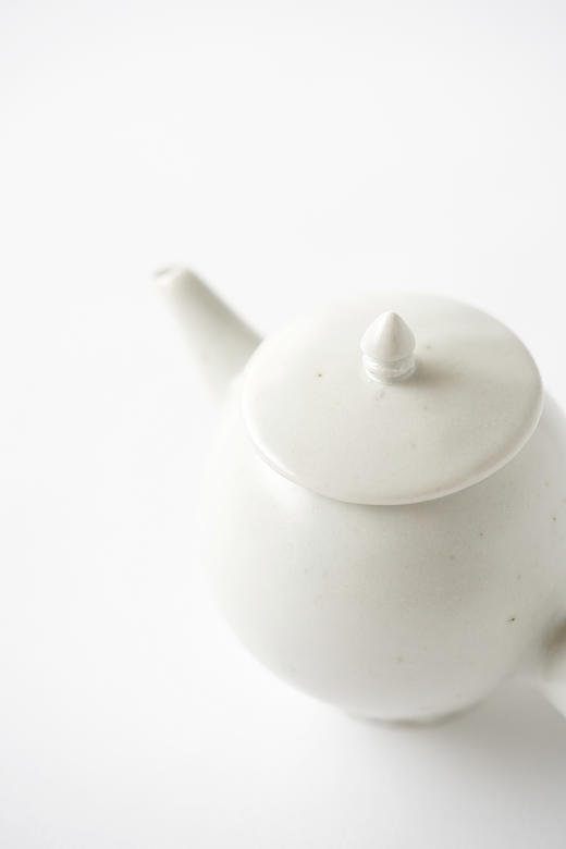 田中茂雄11白瓷｜棒手茶壺 商品图1