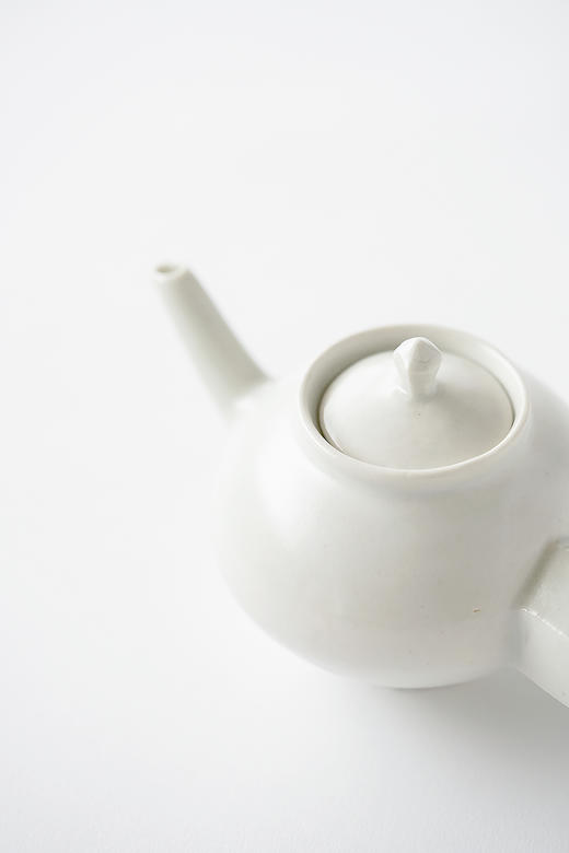 田中茂雄10白瓷｜面取棒手茶壺 商品图1