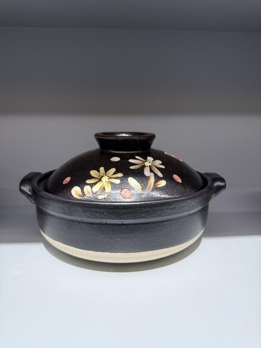 日本万古烧彩花9号陶锅汤锅2.9L 商品图0