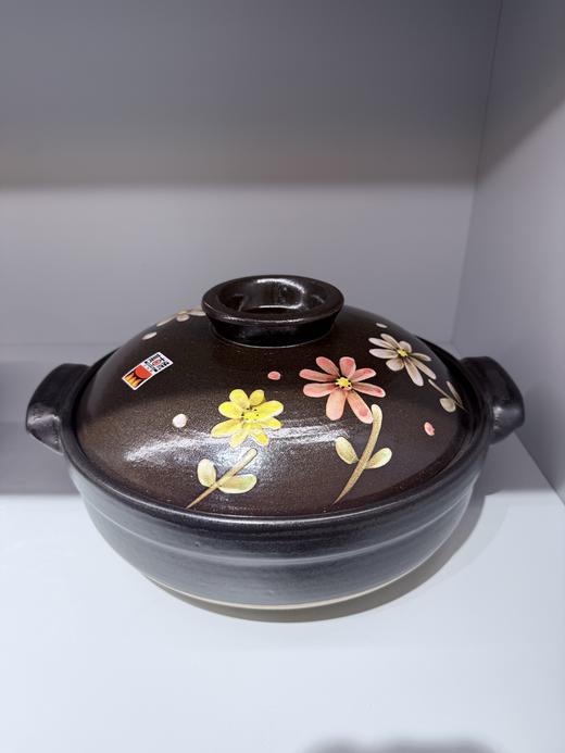 日本万古烧彩花9号陶锅汤锅2.9L 商品图5