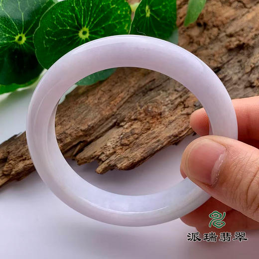 派瑞翡翠 翡翠手镯 糯种 绿色 紫色 商品图3