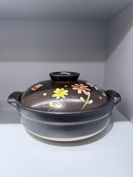 日本万古烧彩花9号陶锅汤锅2.9L 商品图2