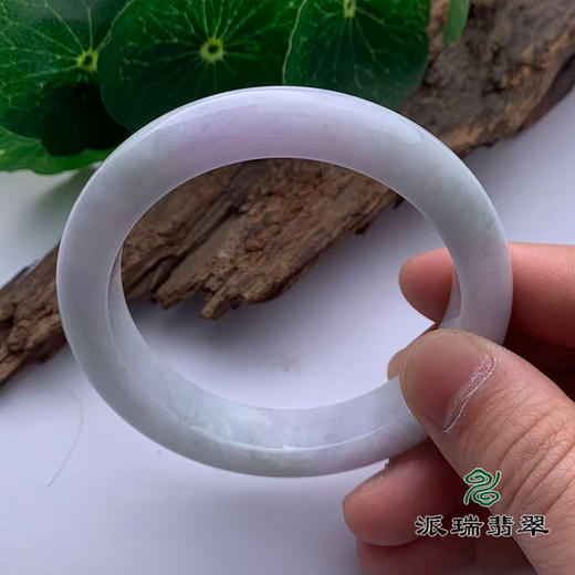 派瑞翡翠 翡翠手镯 糯种 绿色 紫色 商品图2