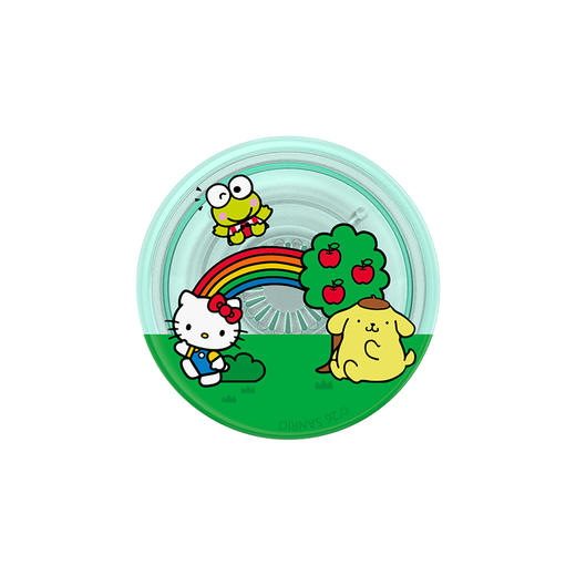 【Hello Kitty和朋友们】乐园玩耍中 泡泡骚 x Hello Kitty合作系列 POPGRIP泡泡骚手机粘贴式气囊支架 Graphic平面系列 彩色 商品图2