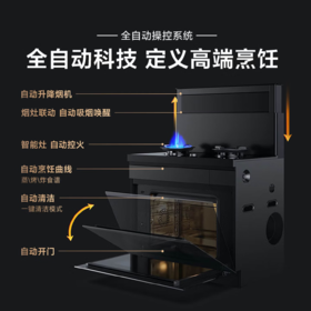米家小米智能蒸烤一体集成灶P1家用蒸箱烤箱烟灶一体70L大容量蒸烤炸三合一(天然气)JJZT-MJC02M220V