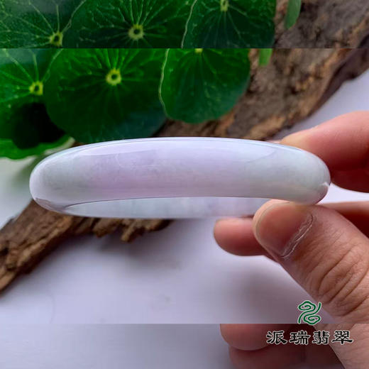 派瑞翡翠 翡翠手镯 糯种 绿色 紫色 商品图3
