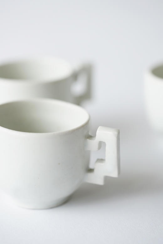田中茂雄02白瓷鍵手杯 商品图4