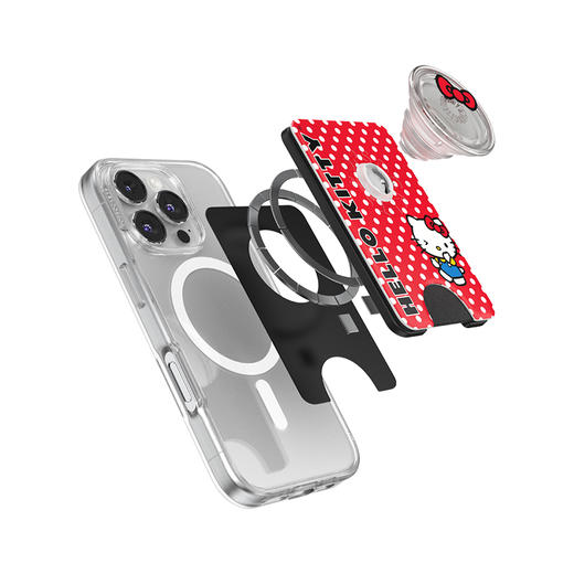 【Hello Kitty和朋友们】红白波点·MagSafe卡包 泡泡骚 x Hello Kitty合作系列 Wallet of Magsafe磁吸卡包系列 蝴蝶结 商品图2