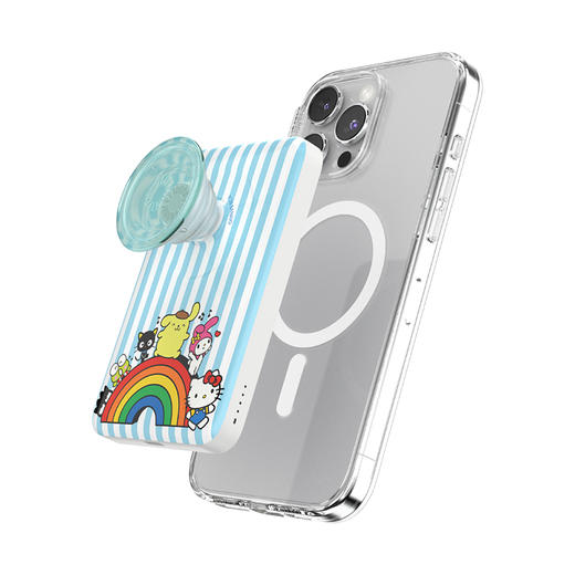 【Hello Kitty和朋友们】蓝白条纹·MagSafe充电宝 泡泡骚 x Hello Kitty合作系列 OTHER配件 Power充电宝系列 彩虹联名 商品图3