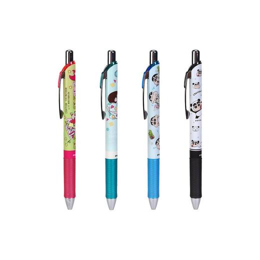 日本PentelBLN75蜡笔小新限定款卡通速干按动中性笔黑色0.5mm 商品图4