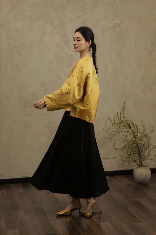 盛唐婧 |龙纹织金宋锦外套 商品图2