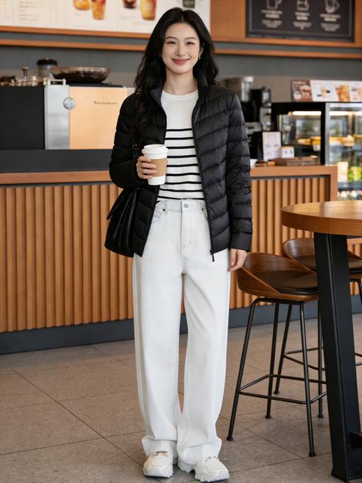 现货臣禾【公主线排骨羽绒服】【90白鸭绒】立领正肩羽绒服 JZ244070352 商品图1