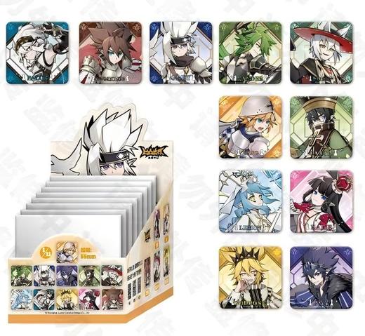 凹凸世界 异格之争系列 方形徽章 吧唧 11包/盒 国谷 商品图0