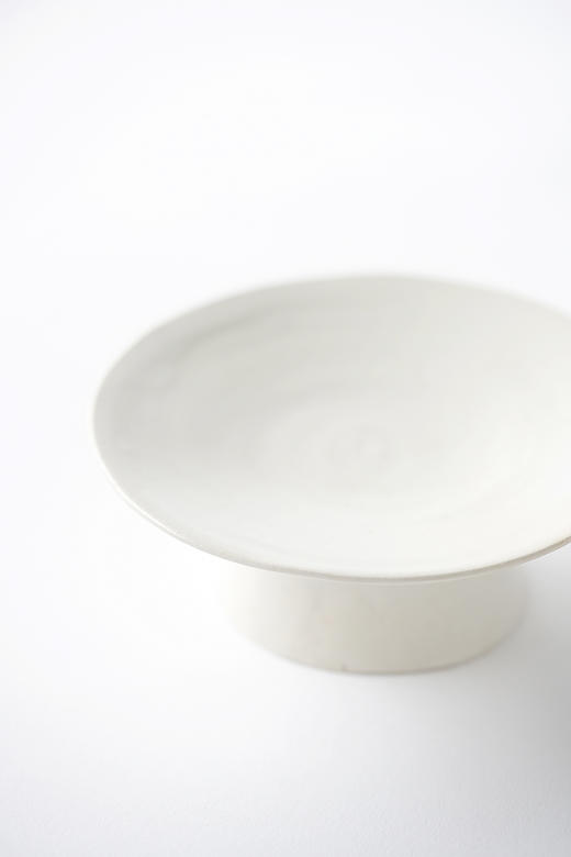 田中茂雄24白瓷｜台皿 商品图1
