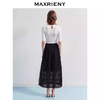MAXRIENY浪漫感A型花边伞摆半身裙女高腰裙（货号：MF86SK261） 商品缩略图3