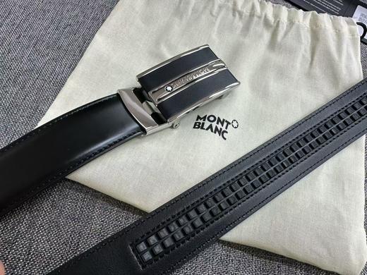 万宝龙Montblanc男士商务多功能腰带，牛皮自动滑扣腰带 商品图5