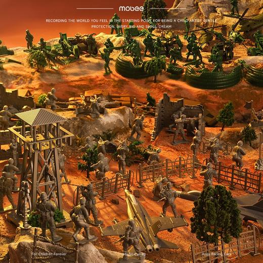 Mobee 礼物系列 火线穿越 兵人礼盒 模型套装塑料沙盘士兵儿童打仗玩具 商品图3