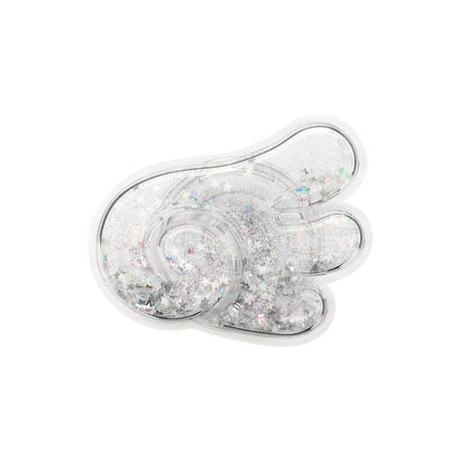 【波点梦境】天使翅膀 POPGRIP泡泡骚手机粘贴式气囊支架 Airbag软垫系列 白色 闪粉亮片 流沙 商品图2