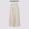 玛克门店发货MAXRIENY复古波点印花裙26春款黑白撞色压褶半裙收腰伞裙中长裙(货号:MF86SK751) 商品缩略图3