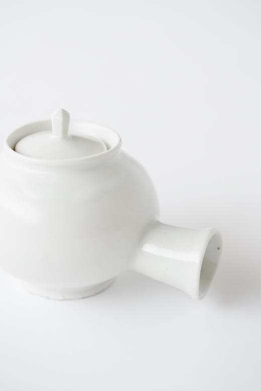 田中茂雄12白瓷｜棒手茶壺(沈蓋 商品图3