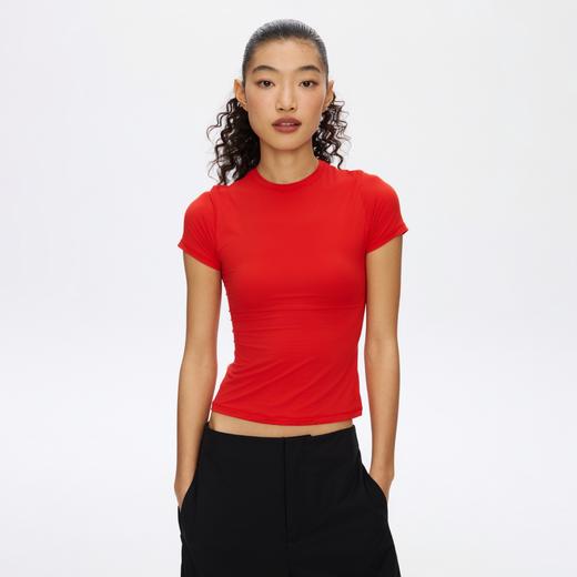 oneup塑形弹力裸感修身短袖T恤 商品图2