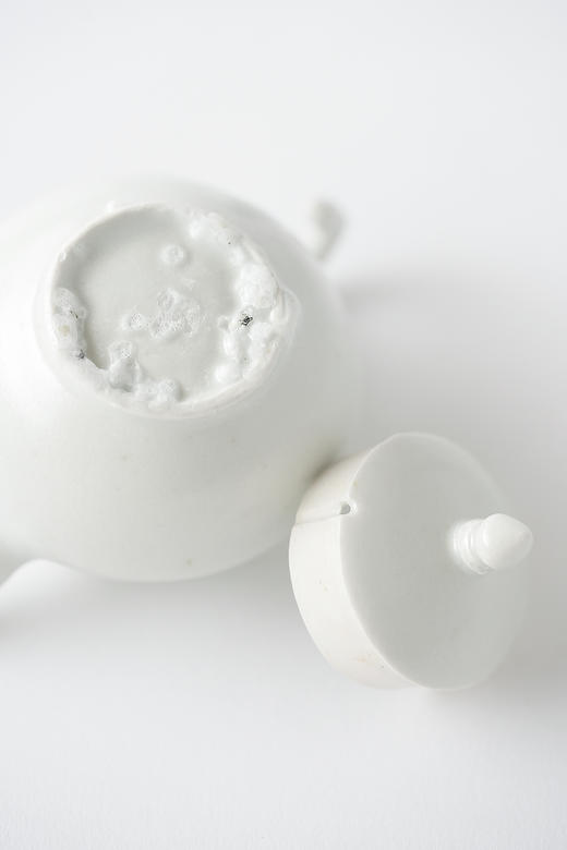 田中茂雄31白瓷｜鍵手茶壺 商品图4