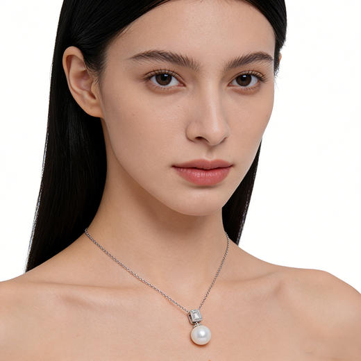 【女神节首选】超闪方糖吊坠 极简百搭 12-13mm 极强光正圆 诸暨直发 一物一证 假一赔十 下单即送珍珠粉！ 商品图6