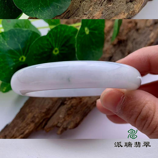 派瑞翡翠 翡翠手镯 糯种  紫色 商品图2