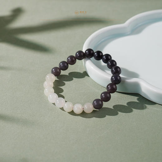 「珈蓝」墨玉撞色手链 商品图4