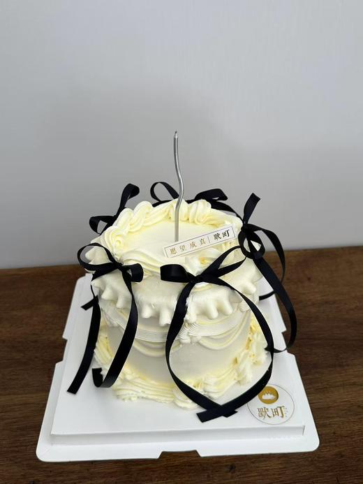 黑丝带奶油风小蛋糕 商品图2
