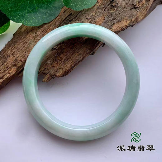 派瑞翡翠 翡翠手镯 糯种 绿色 商品图1