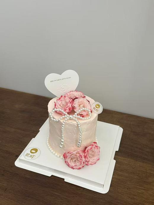 珍珠玫瑰+珍珠蝴蝶结小蛋糕 商品图2