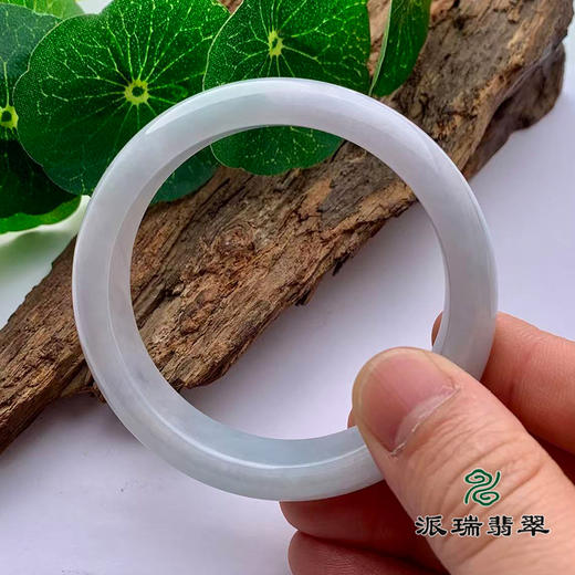 派瑞翡翠 翡翠手镯 糯种 绿色 紫色 商品图2