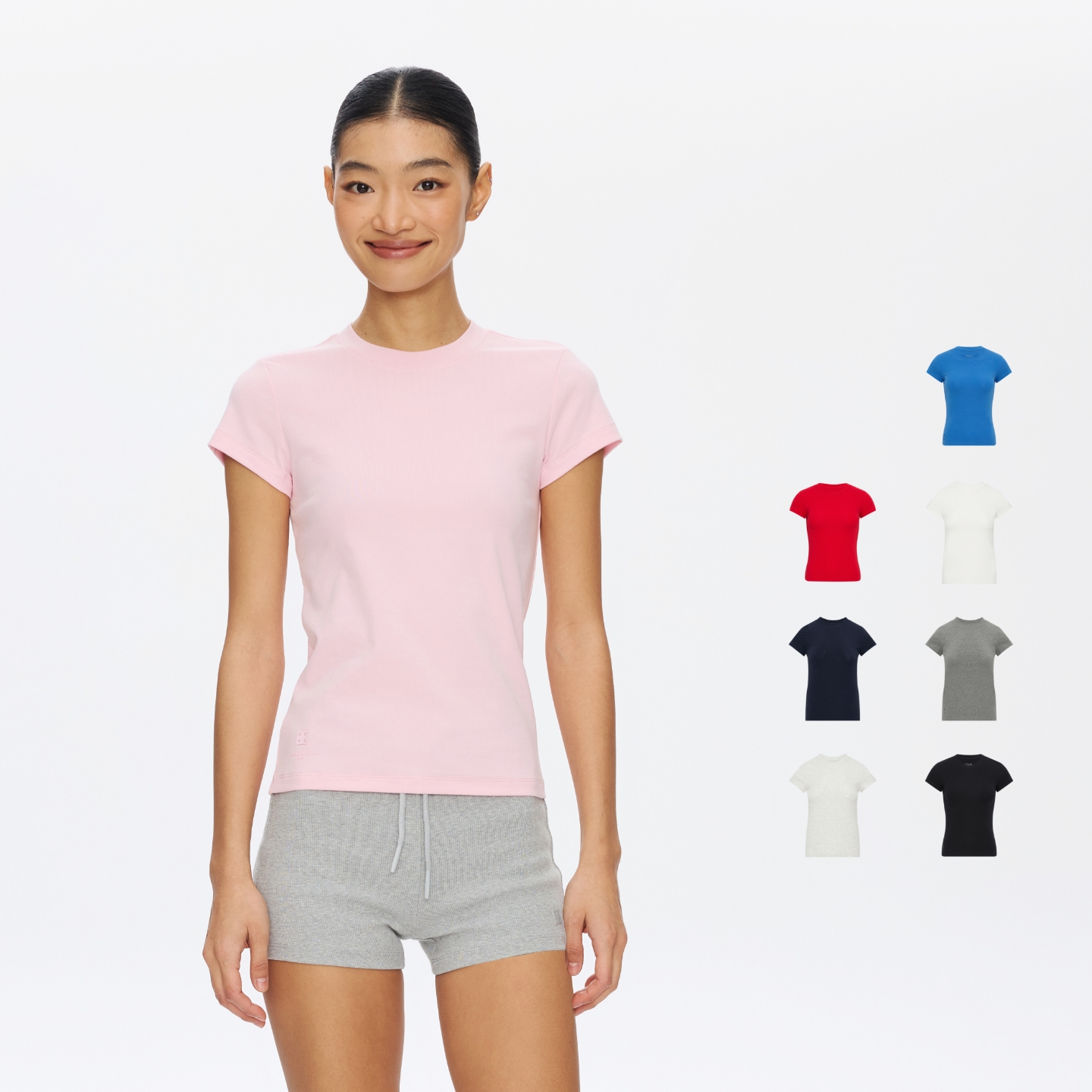 oneup基础弹力短袖T恤