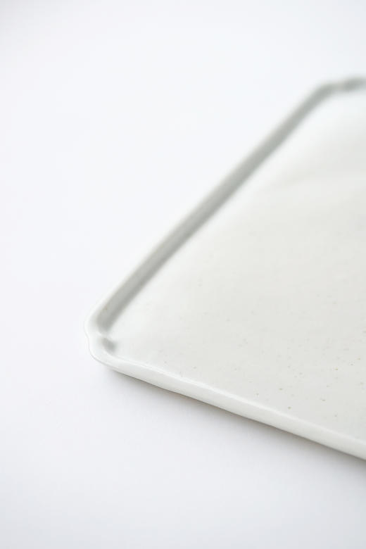 田中茂雄34白瓷｜小盤角皿 商品图1