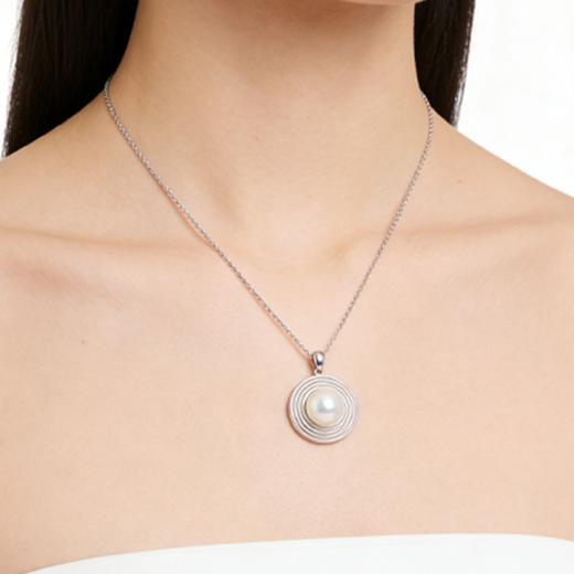 【女神节首选】超大点位旋纹罗盘吊坠 10-11mm 极光正圆 诸暨直发 一物一证 假一赔十 下单即送珍珠粉！ 商品图9