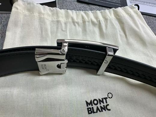 万宝龙Montblanc男士商务多功能腰带，牛皮自动滑扣腰带 商品图6