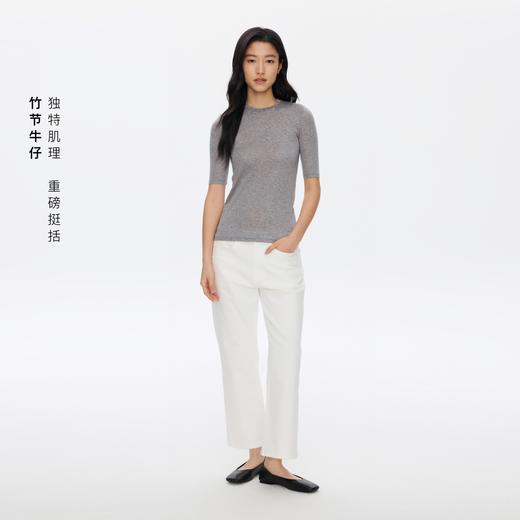 Oneup竹节牛仔九分裤 商品图2