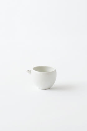 田中茂雄13白瓷｜縦片口