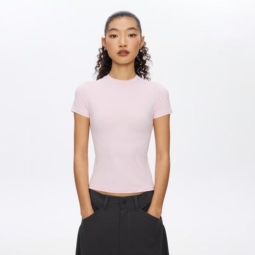 oneup塑形弹力裸感修身短袖T恤 商品图1