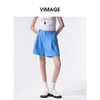 VIMAGE纬漫纪通勤休闲简约A字百搭宽松短裤2026夏季新款V2505216 商品缩略图5