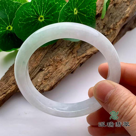 派瑞翡翠 翡翠手镯 糯种 绿色 紫色 商品图3